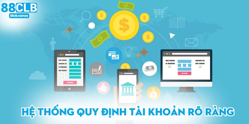 Điều Khoản Và Điều Kiện 88CLB 1 Hệ thống quy định tài khoản rõ ràng